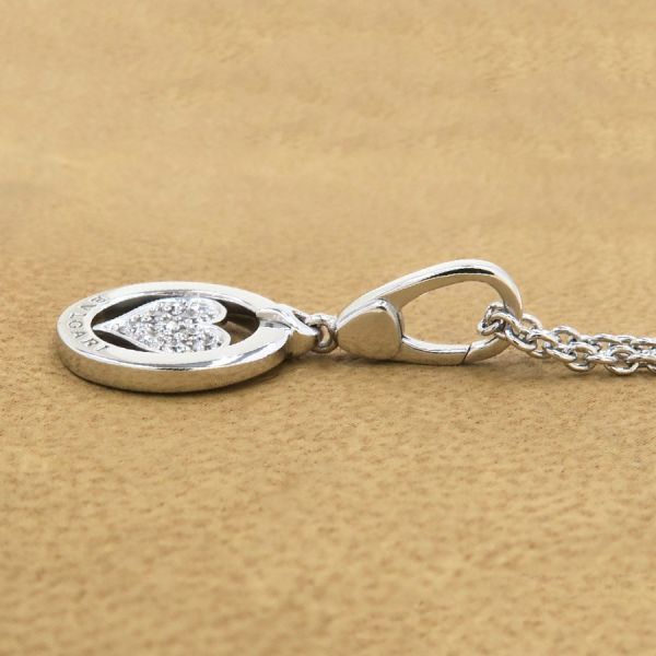 ブルガリ トンドダイヤチャーム/ハートネックレス 【無料ギフト