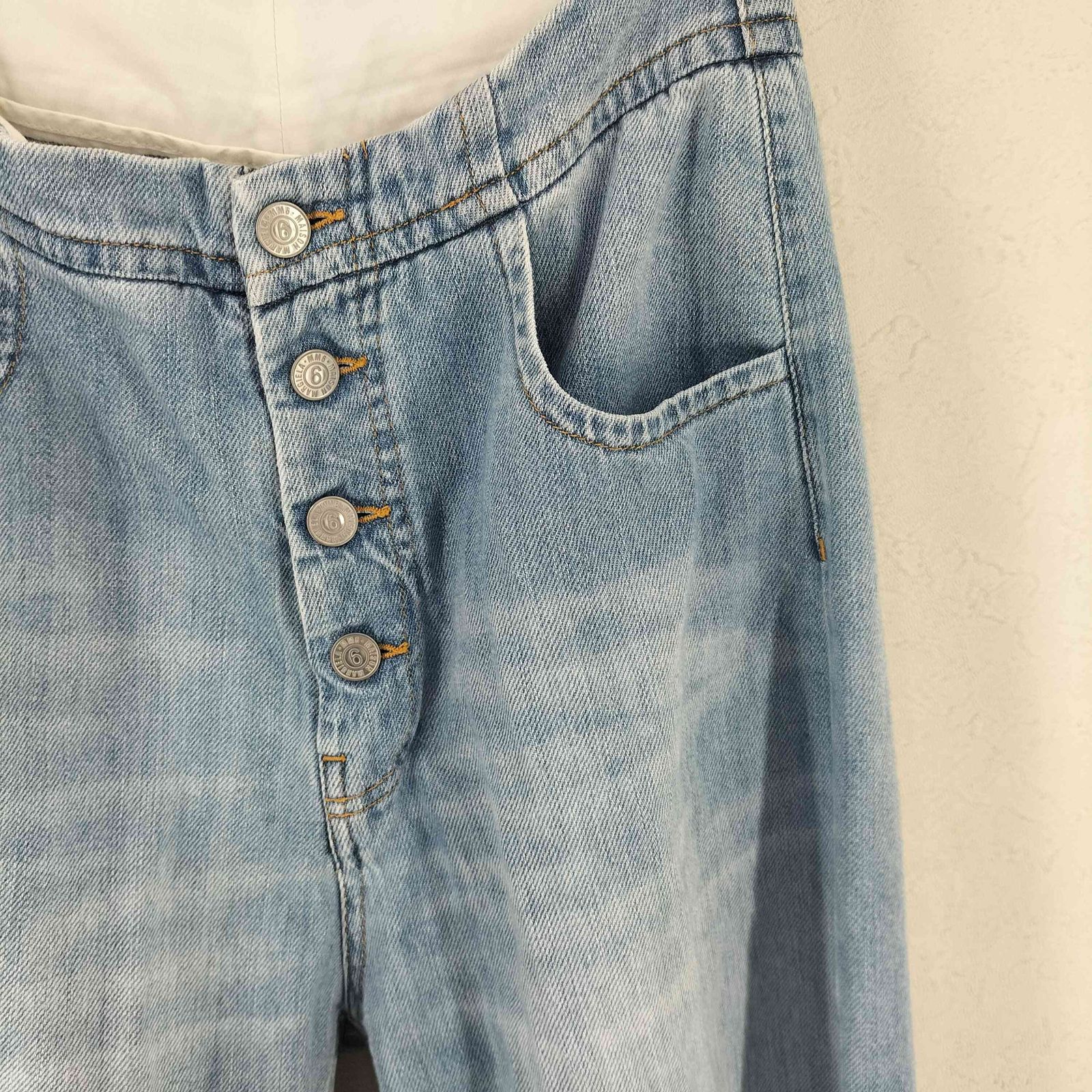 Maison Margiela ダメージ加工ハイウエストデニムパンツ MAISON MARGIELA メゾンマルジェラ 18SS S32LA0145 MM6 エムエム