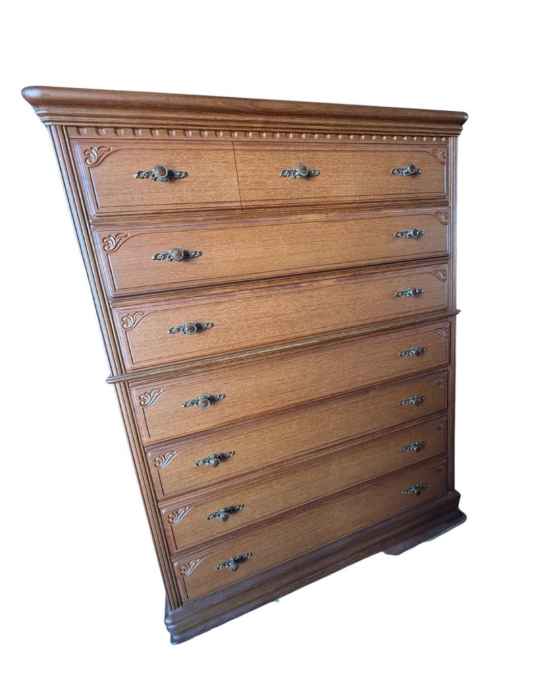 奈良県｜引渡し限定】アンティーク木製タンス 7段ハイチェスト 北欧