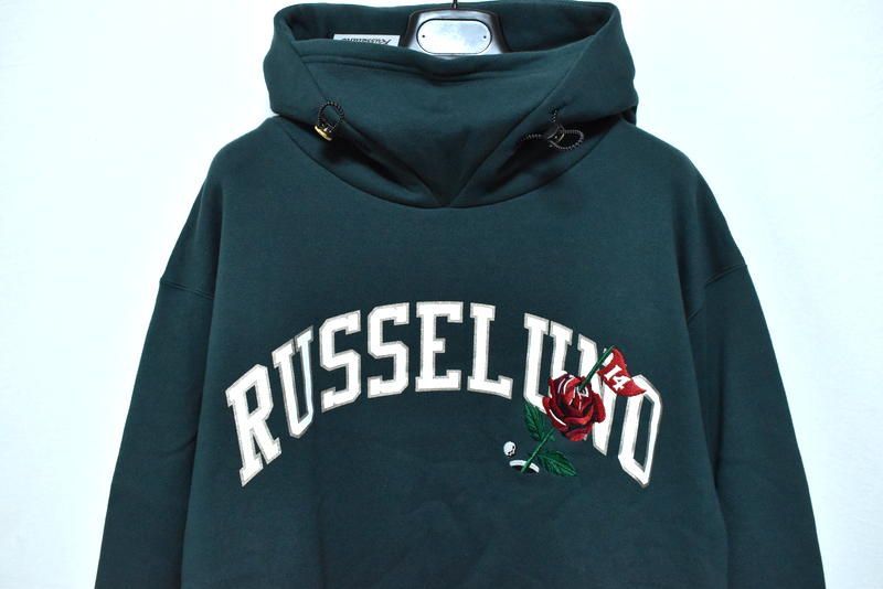 ラッセルノ ゴルフ フラグローズ ロゴ マスク P.O フーディー グリーン 4 新品 ラッセルノ ゴルフ フラグローズ ロゴ マスク プルオーバー