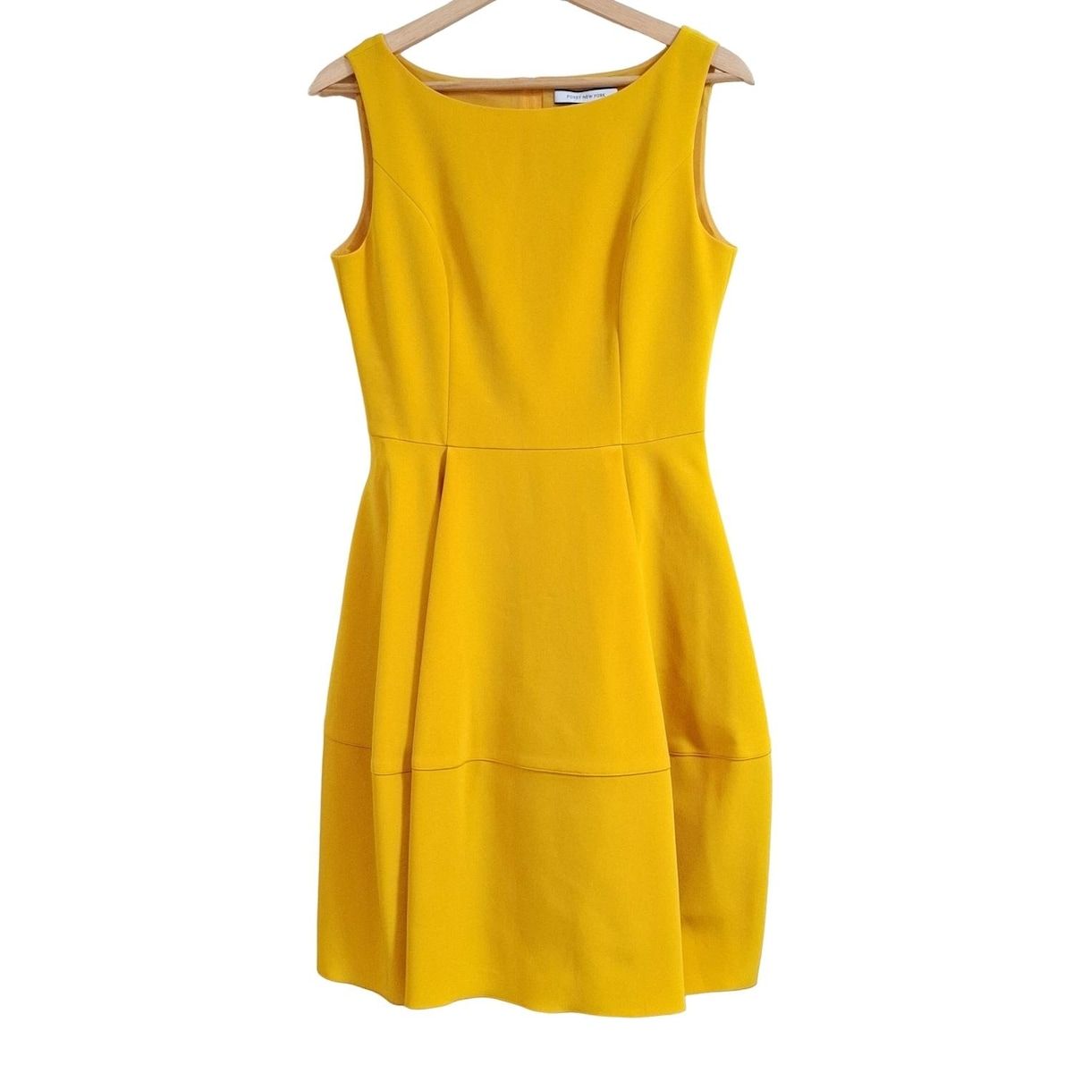 フォクシー　コットンフレア　ワンピース　イエロー　40 FOXEY NEW YORK(フォクシーニューヨーク) ワンピース サイズ40 M