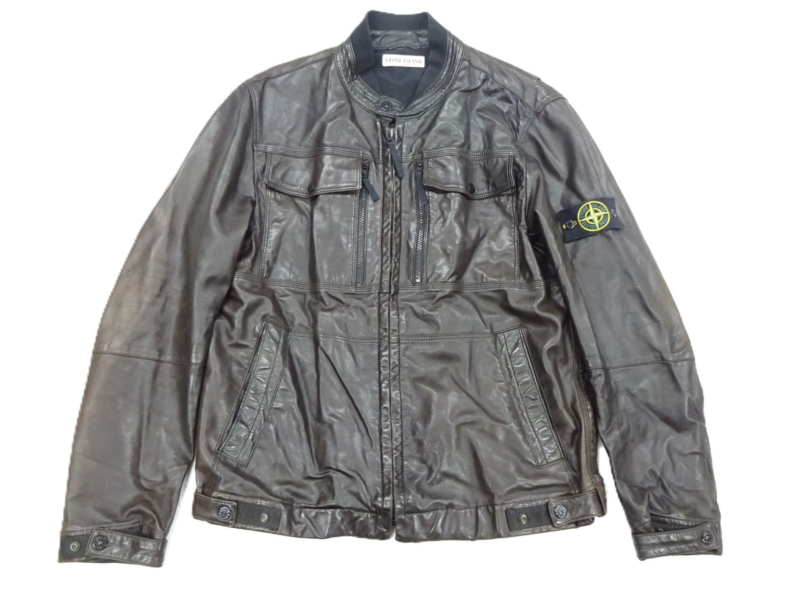 11AW ストーンアイランド STONE ISLAND レザー ジャケット MUSSOLA