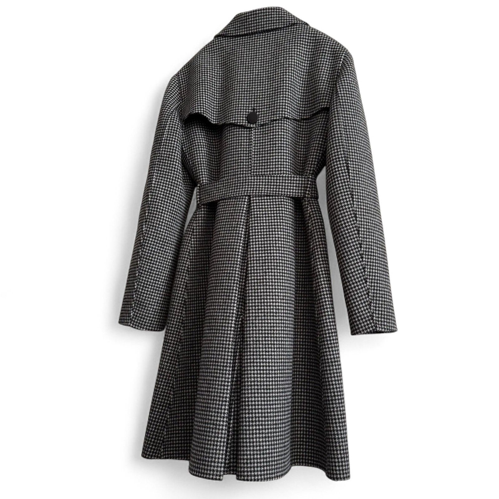 美品★最高峰クチートアマーノ★グレンチェック柄ロングコート★マックスマーラ★ 美品☆最高峰クチートアマーノ☆グレンチェック柄ロングコート