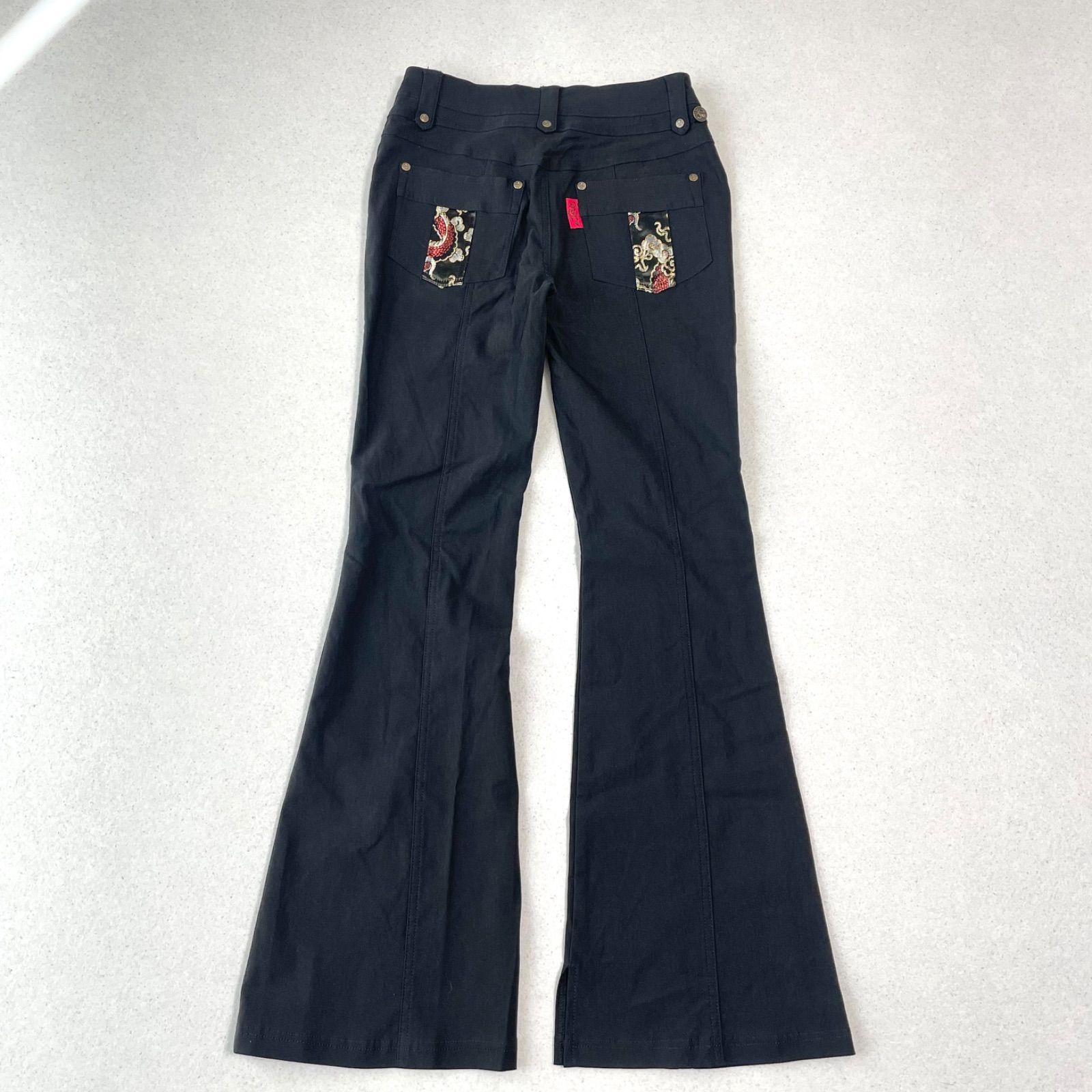 Y2K パンク Ozz On オッズオン チャイナモチーフ 巻きスカート フレア