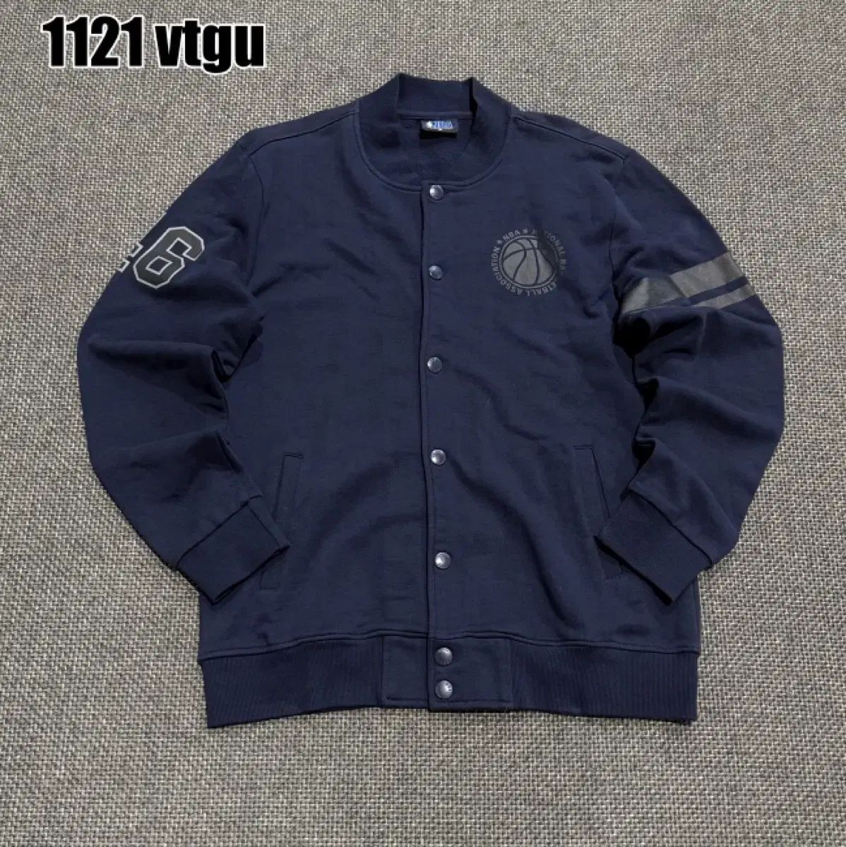 NBA ネイビー スタジャン ジャケット アウター XL 1121 - メルカリ