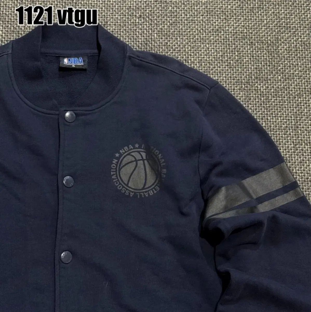 NBA ネイビー スタジャン ジャケット アウター XL 1121 - メルカリ