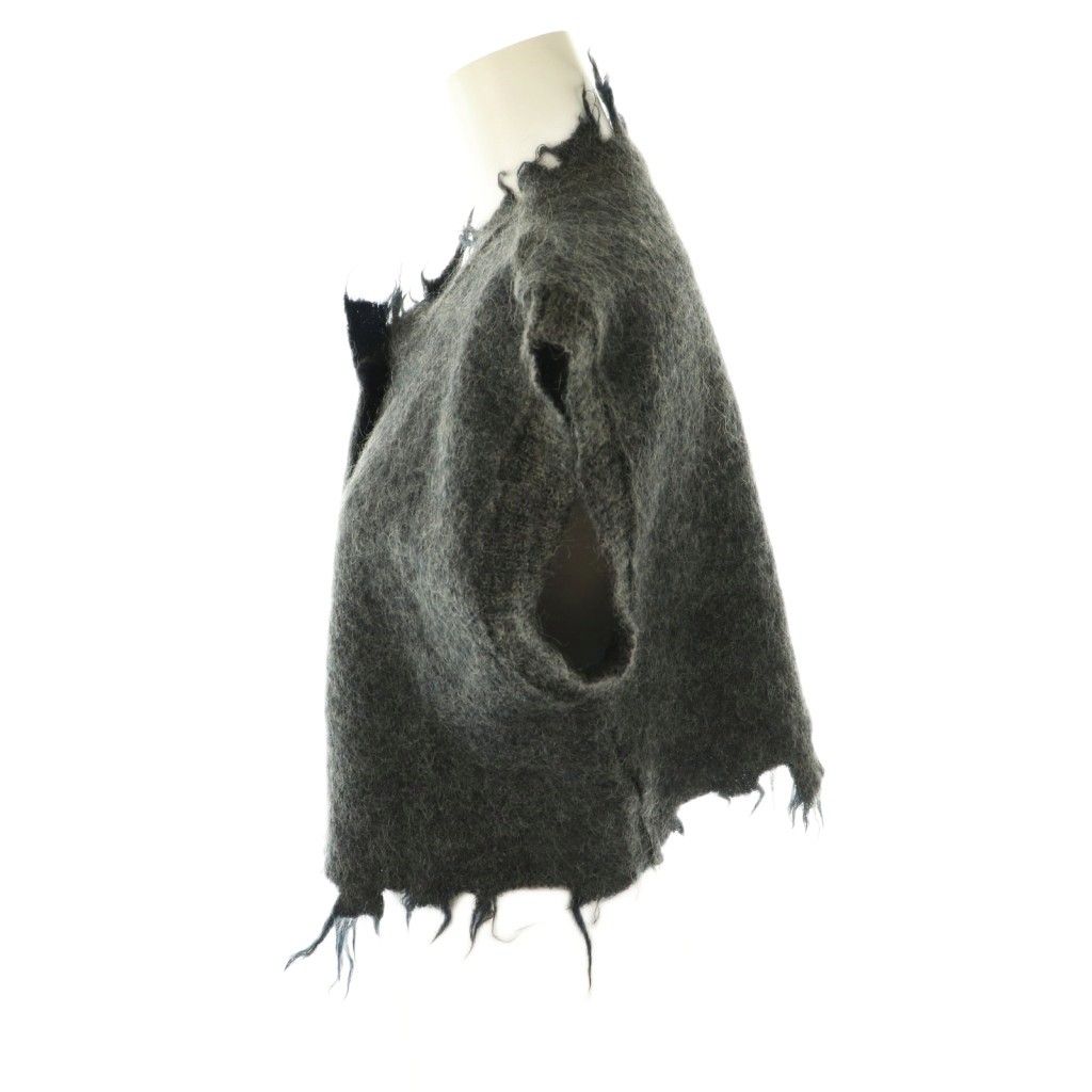 パーバーズ PERVERZE モヘアウールダメージ加工ニットカーディガン