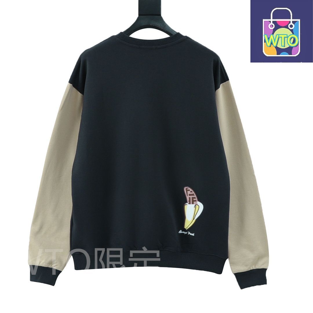 FENDI メッセージプリント トレーナー 今日特価】Fendi フェンディ 逆三角形プリントカップルスウェット