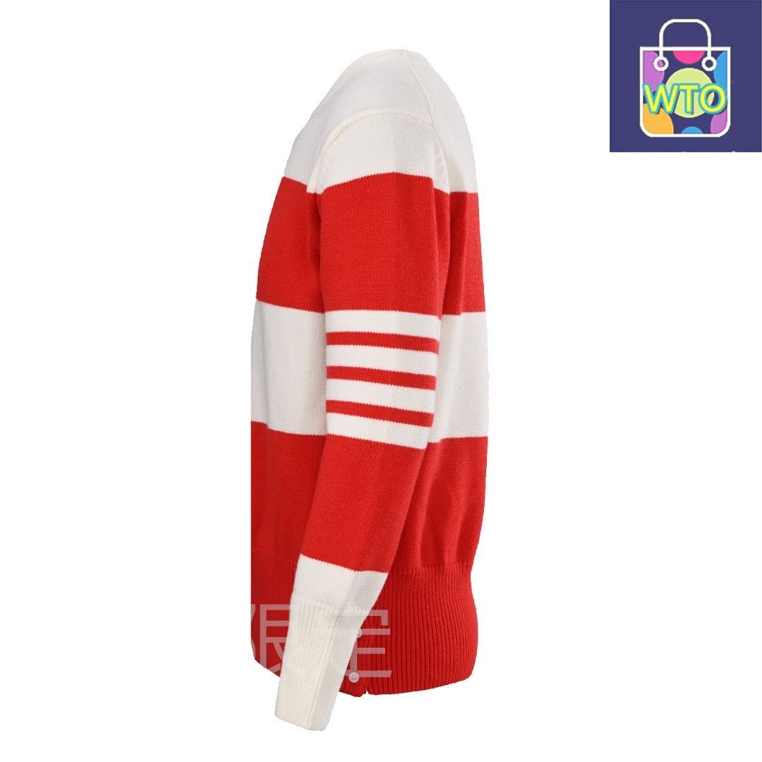 今日特価】Thom Browne トム・ブラウン レッドストライプサイド