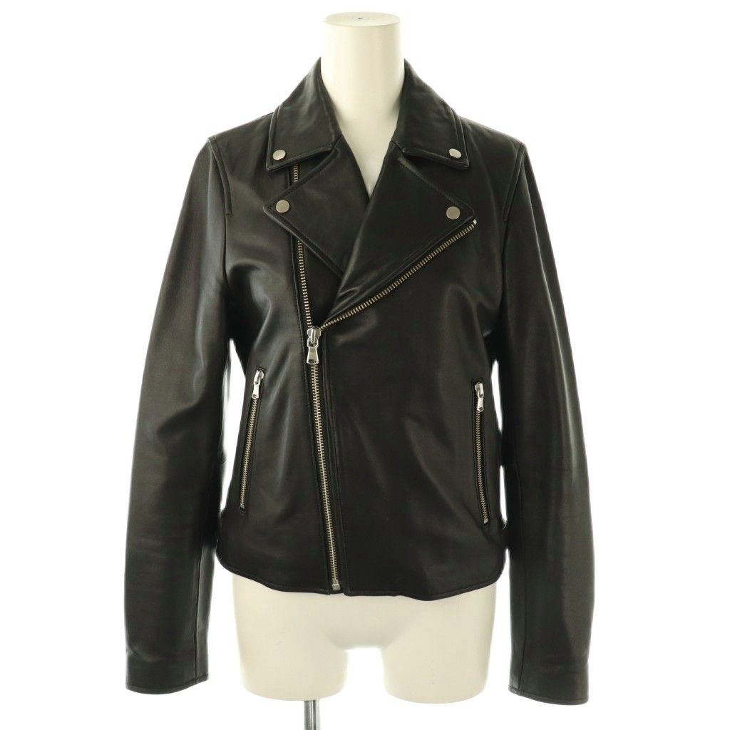 イエナ IENA レザーダブルライダースジャケット ジップアップ 38
