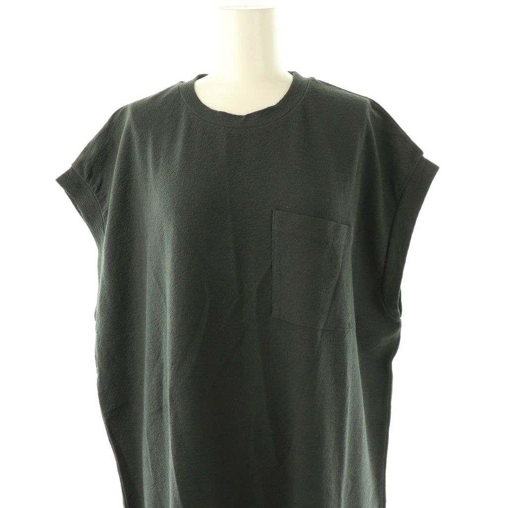 イエナ IENA 25AW BLACK ポケットTドレス ワンピース 38 チャコール