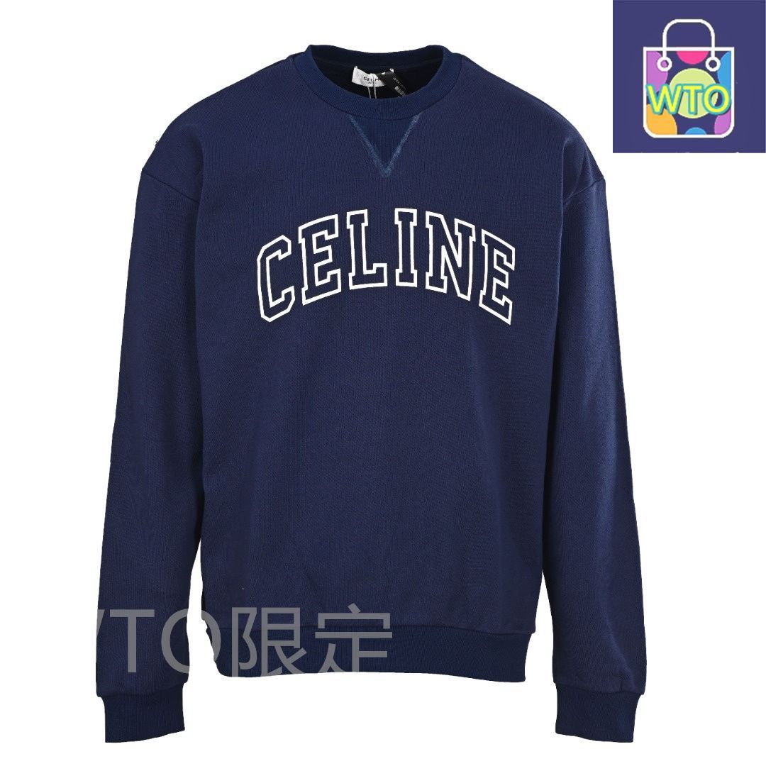 今日特価】Celine セリーヌ チェストロゴプリントニットセーター 高