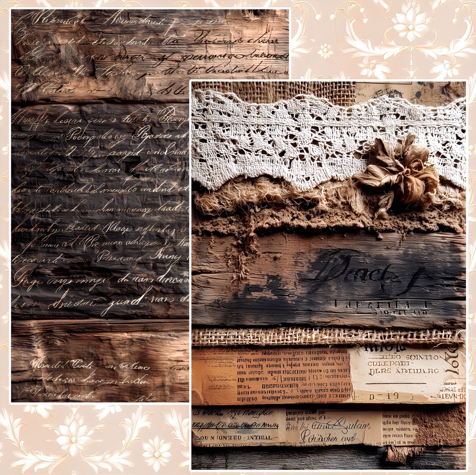 vintage paper②/デザインペーパー45枚 - メルカリ