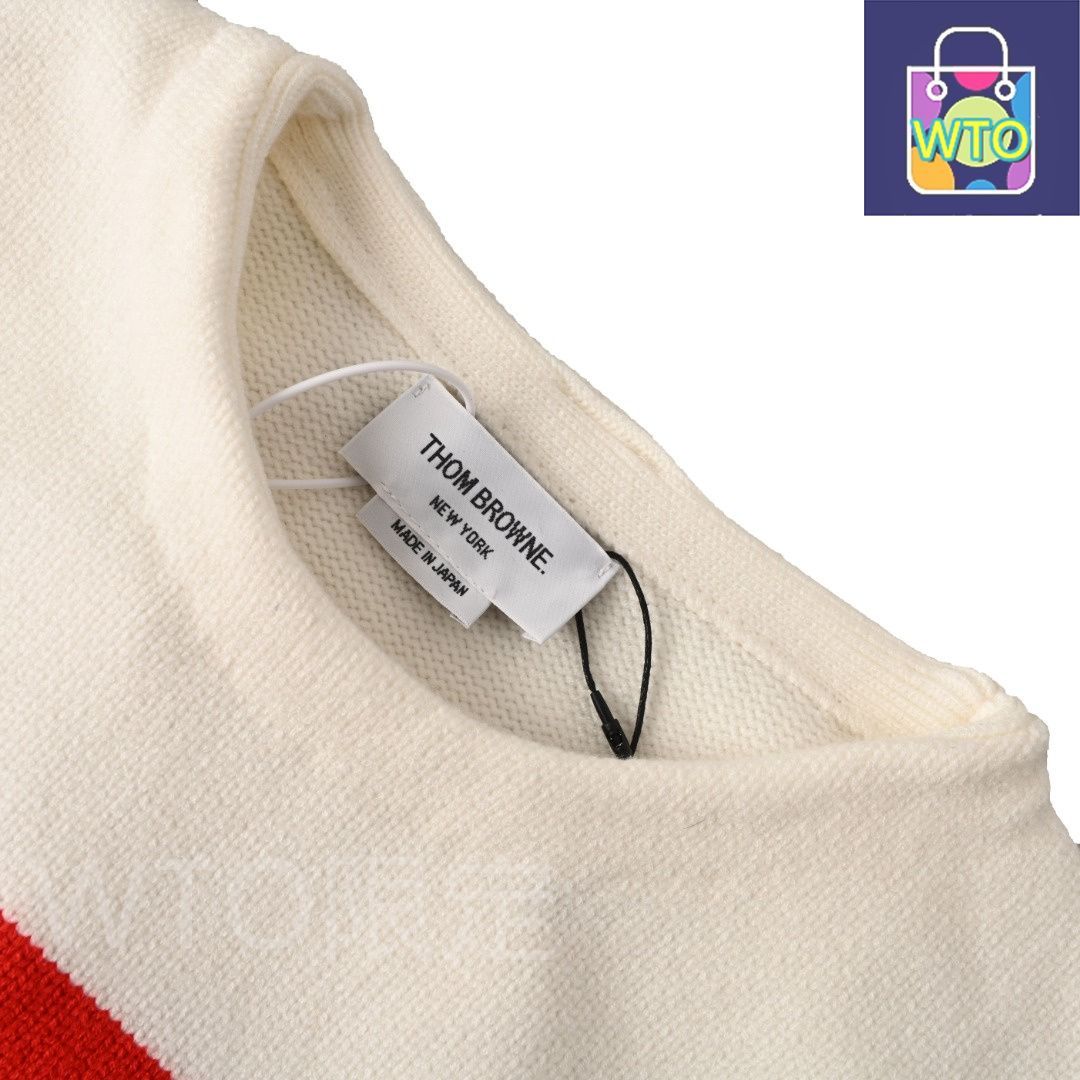 今日特価】Thom Browne トム・ブラウン レッドストライプサイド