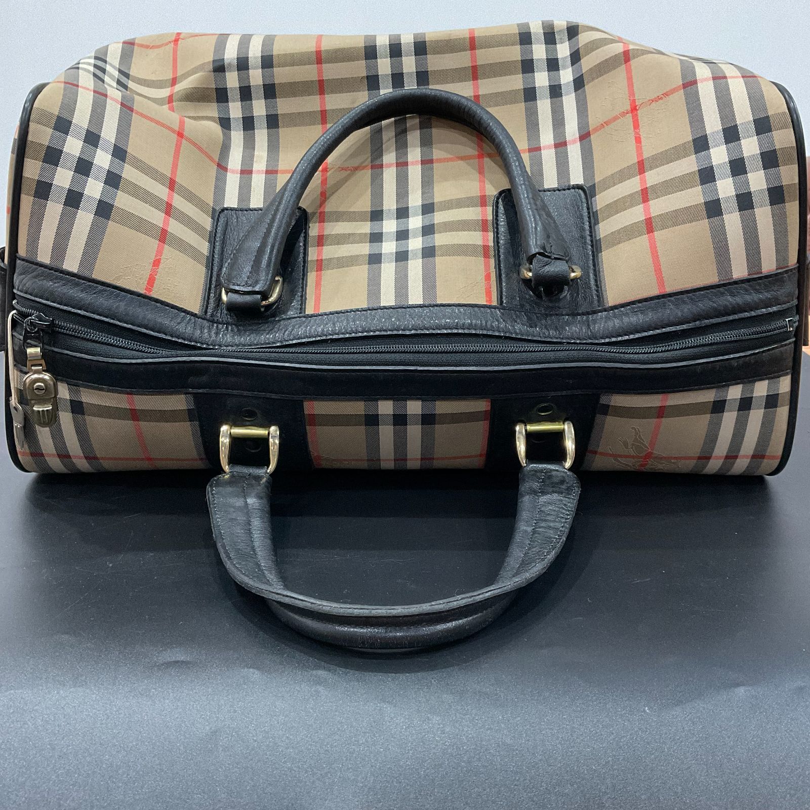 バーバリー ノバチェック ボストンバッグ B25110603 - メルカリ