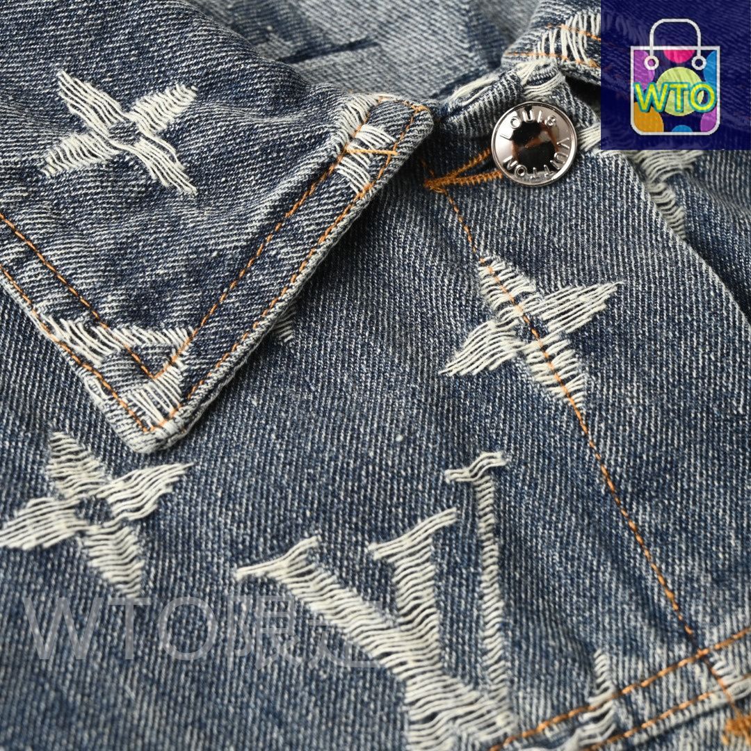 今日特価】Louis Vuitton ルイ・ヴィトン 重労働水洗満印刺繍ジーンズ