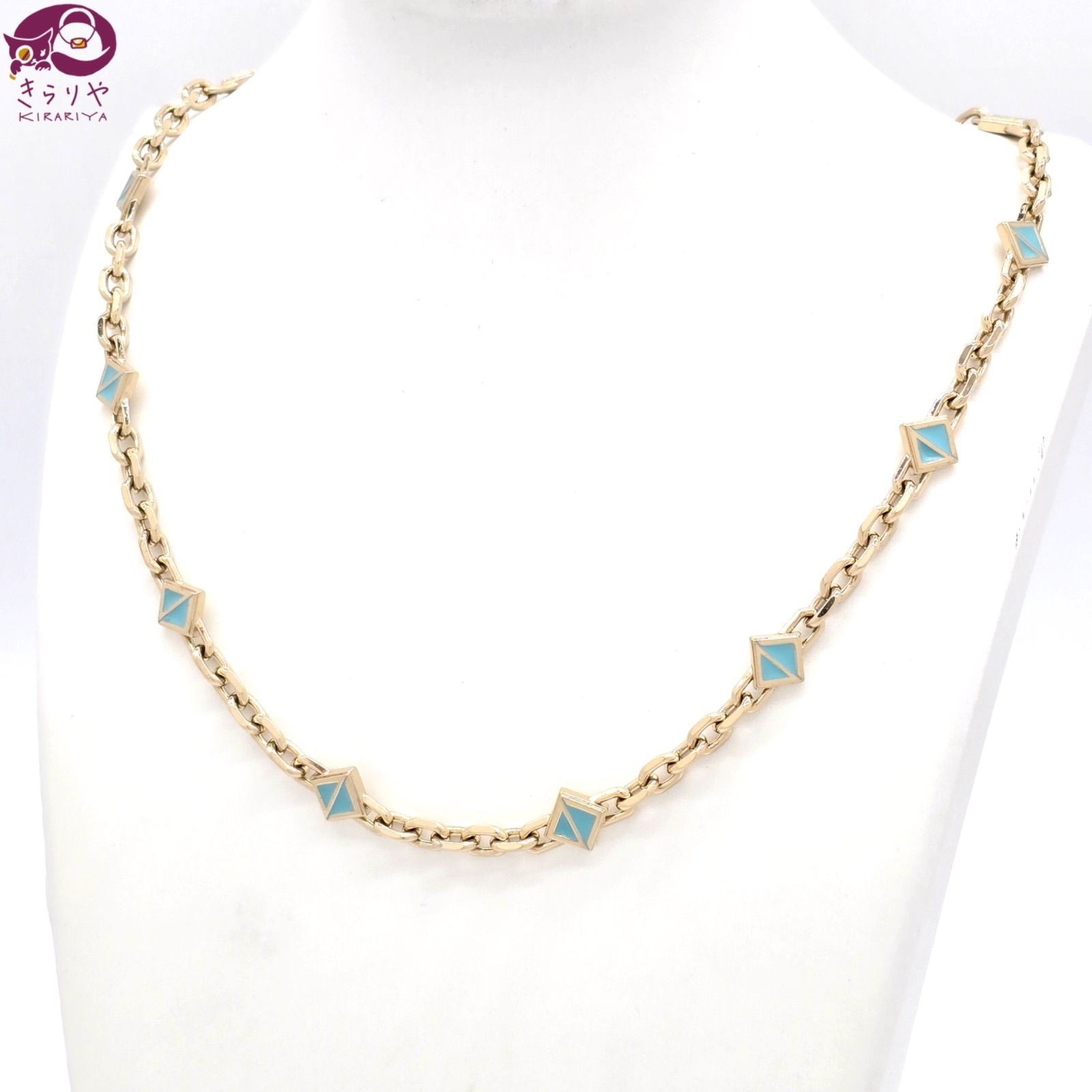 DIOR ディオール CD ダイヤモンド チェーンリンク ネックレス