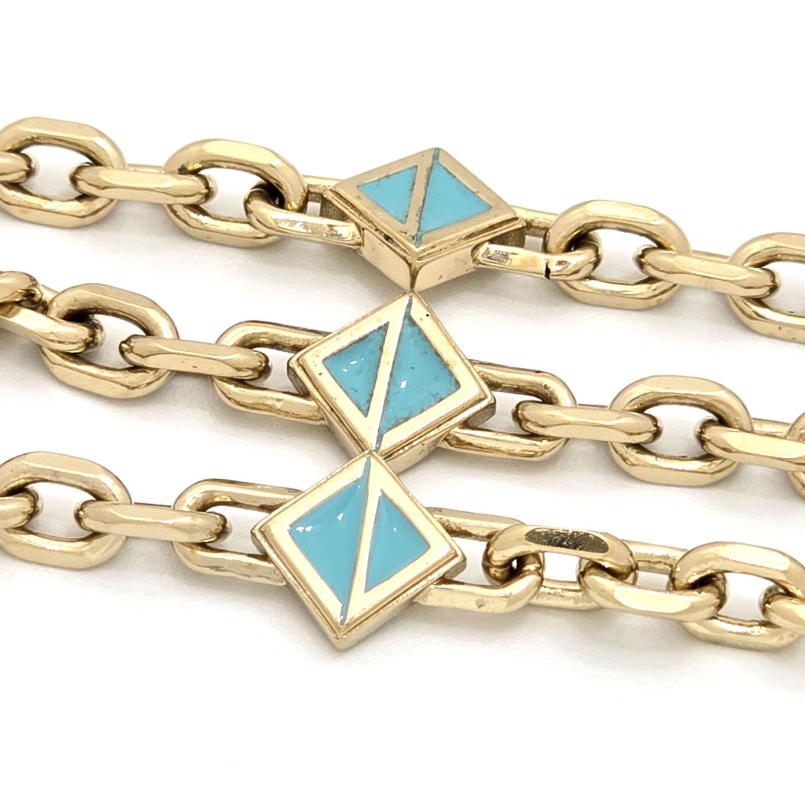 DIOR ディオール CD ダイヤモンド チェーンリンク ネックレス