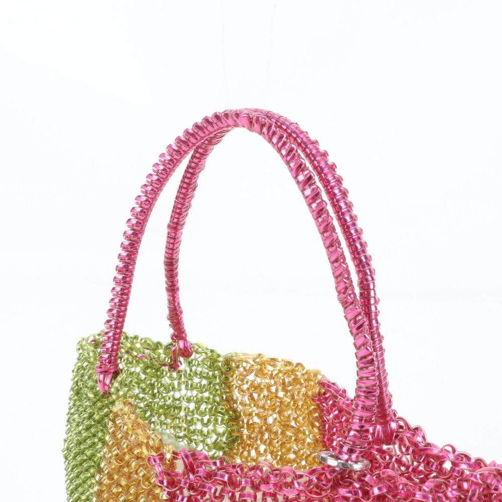 【美品】アンテプリマ　ワイヤーハンドバッグ　トートバッグ　レディースバッグ 極美品 アンテプリマ ワイヤー 編み込み ハンドバッグ トート マルチ