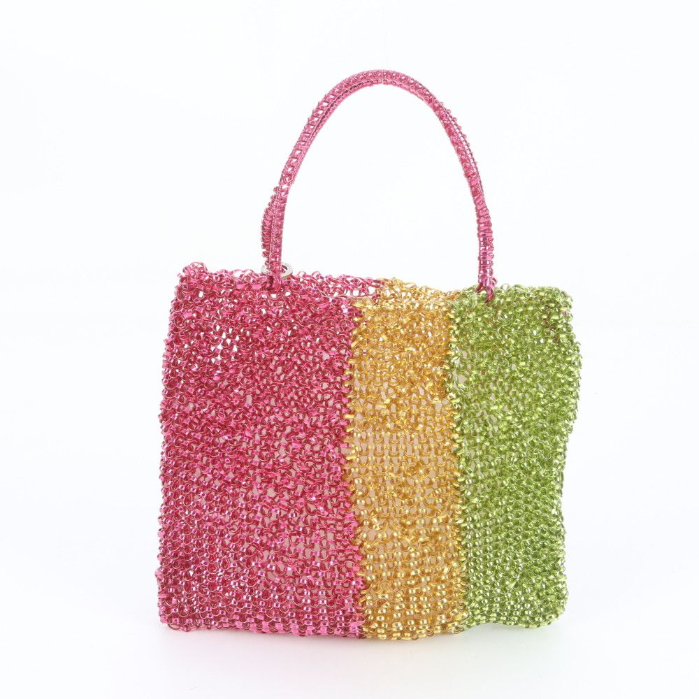 極美品 アンテプリマ ワイヤー 編み込み ハンドバッグ トート マルチ