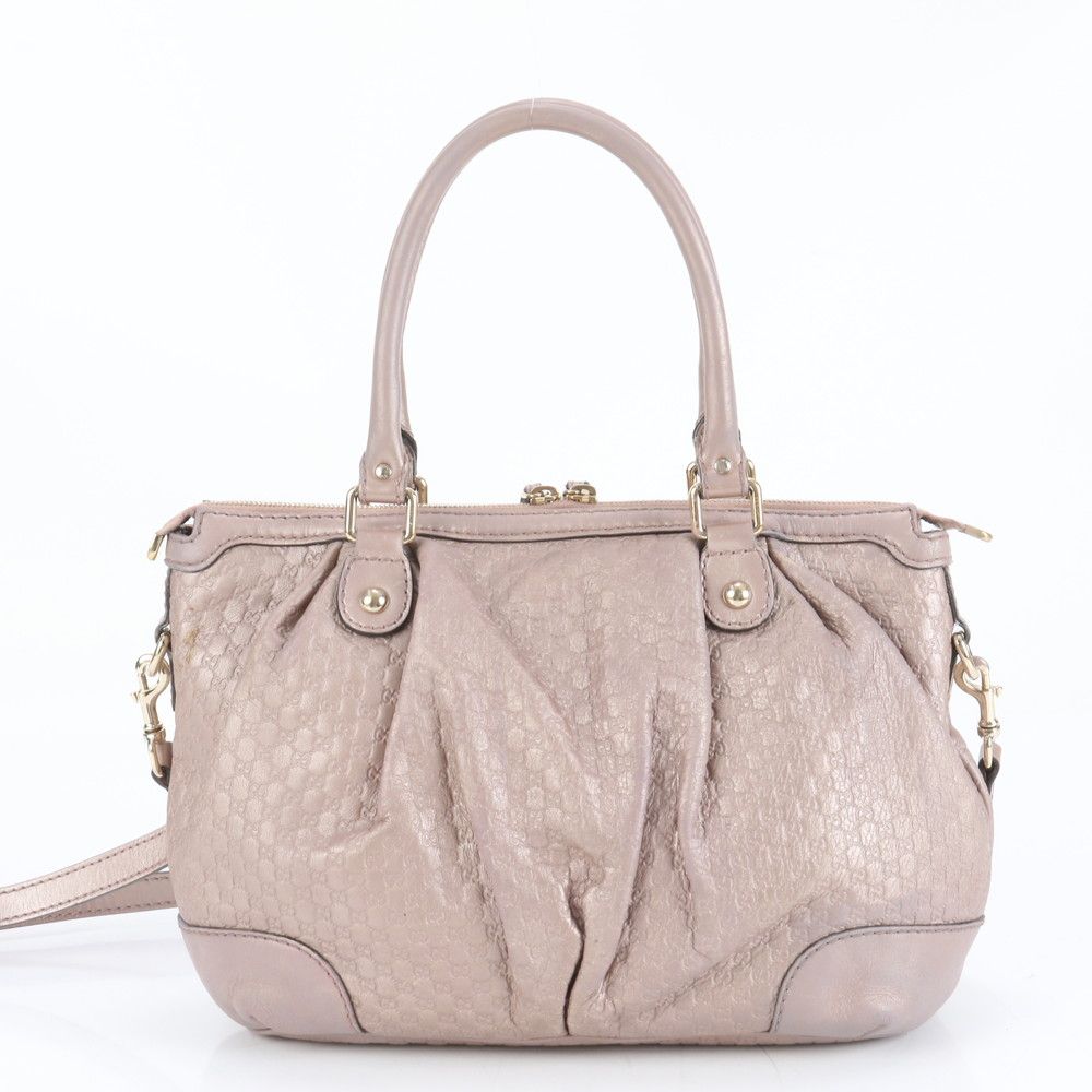 美品 グッチ マイクロ グッチシマ スーキー レザー 2WAY ショルダー