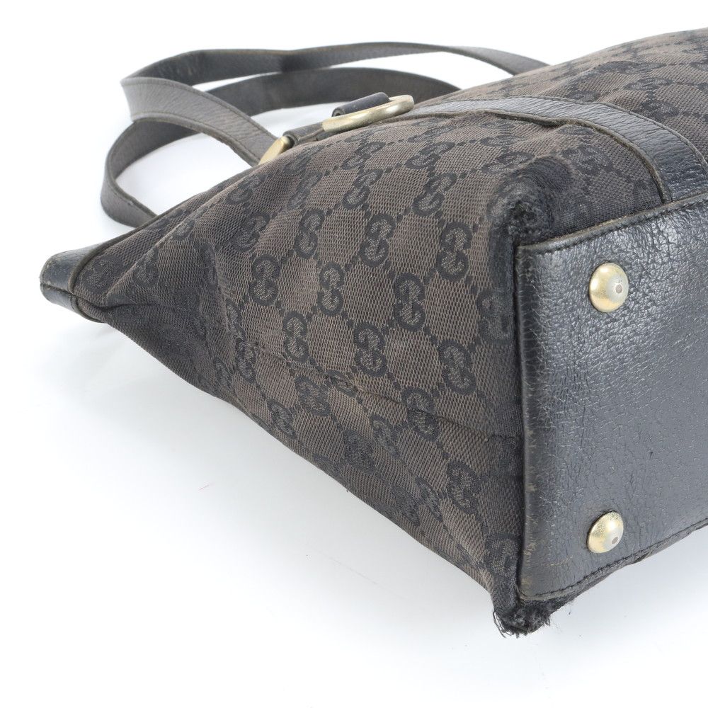 グッチ GGキャンバス 141470 レザー トート バッグ 肩掛け ショルダー