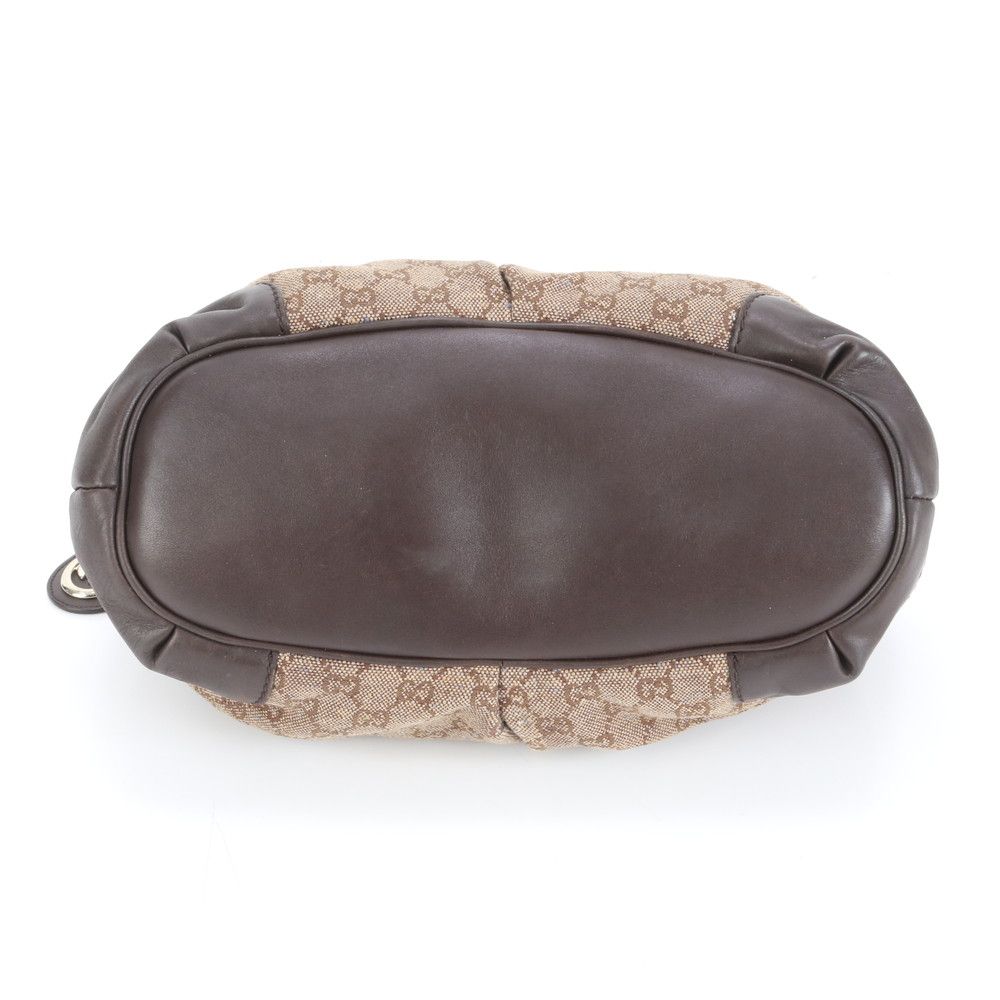 極美品 グッチ GGキャンバス スーキー 247902 レザー トート バッグ