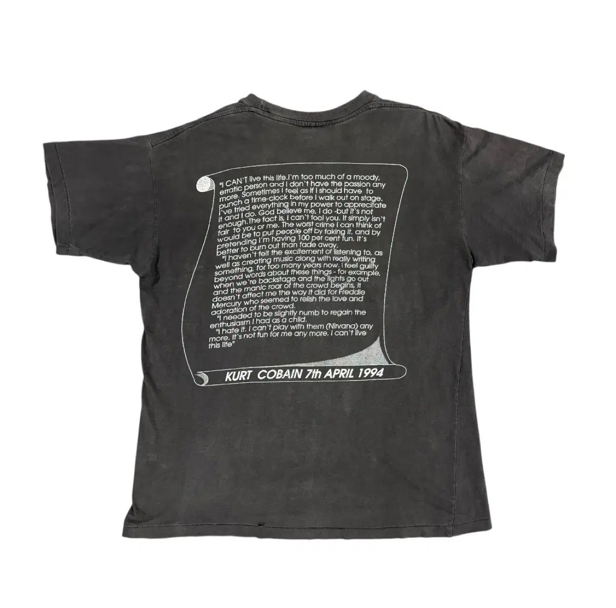 ヴィンテージ 90s Kurt Cobain カート・コバーン メモリアル Tシャツ