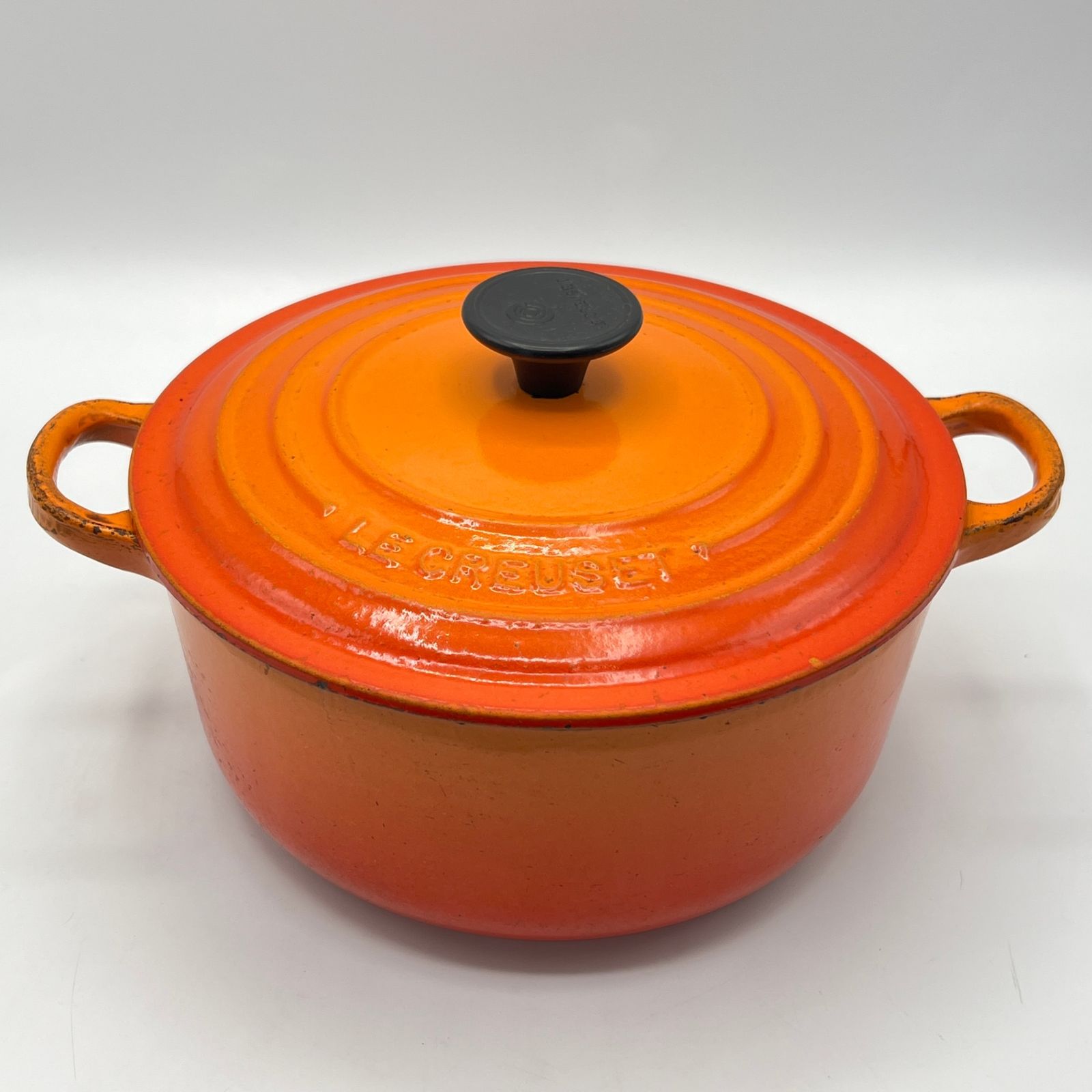 ル・クルーゼ ココットロンド 20cm オレンジ