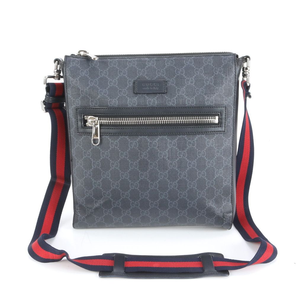 極美品 グッチ GGスプリーム シェリー ライン 474137 レザー