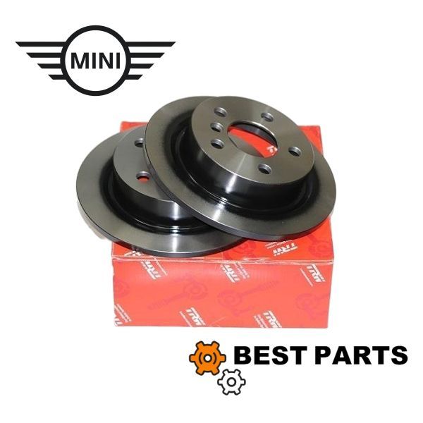 新品 BMW MINI リアブレーキローターセット F55 F56 One Cooper CooperS JCW 34216799383 PD1258562S TRW
