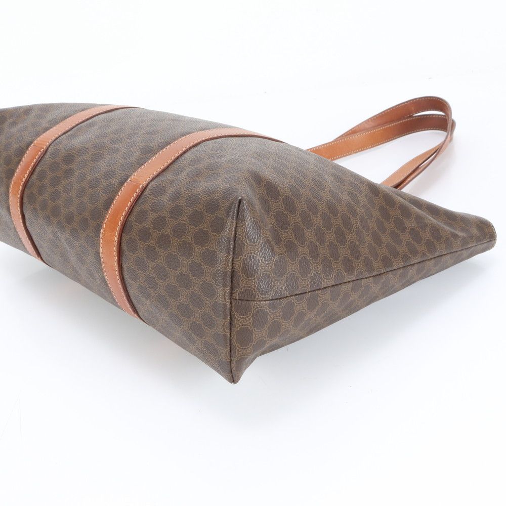 美品 セリーヌ マカダム レザー トート バッグ ショルダー ビジネス