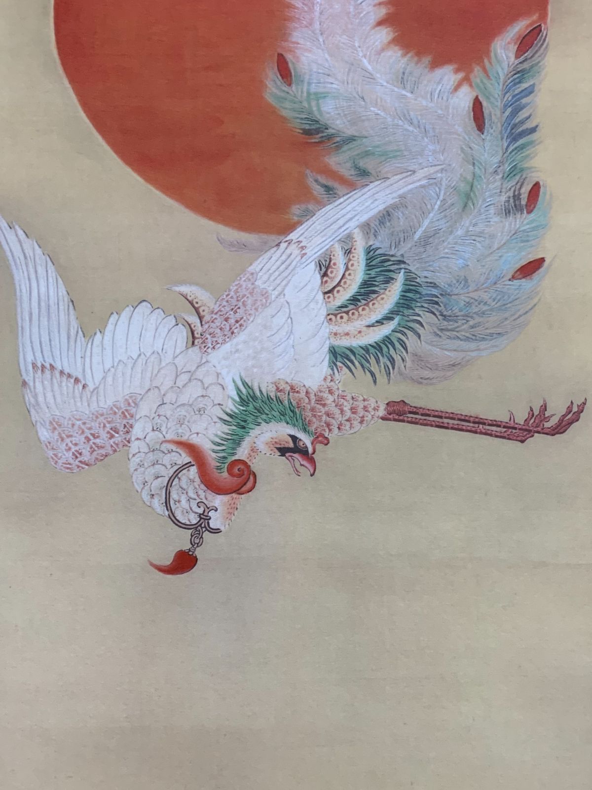 掛け軸】143 伊藤若冲「日出鳳凰図」工芸 奇想の画家 江戸時代中期の