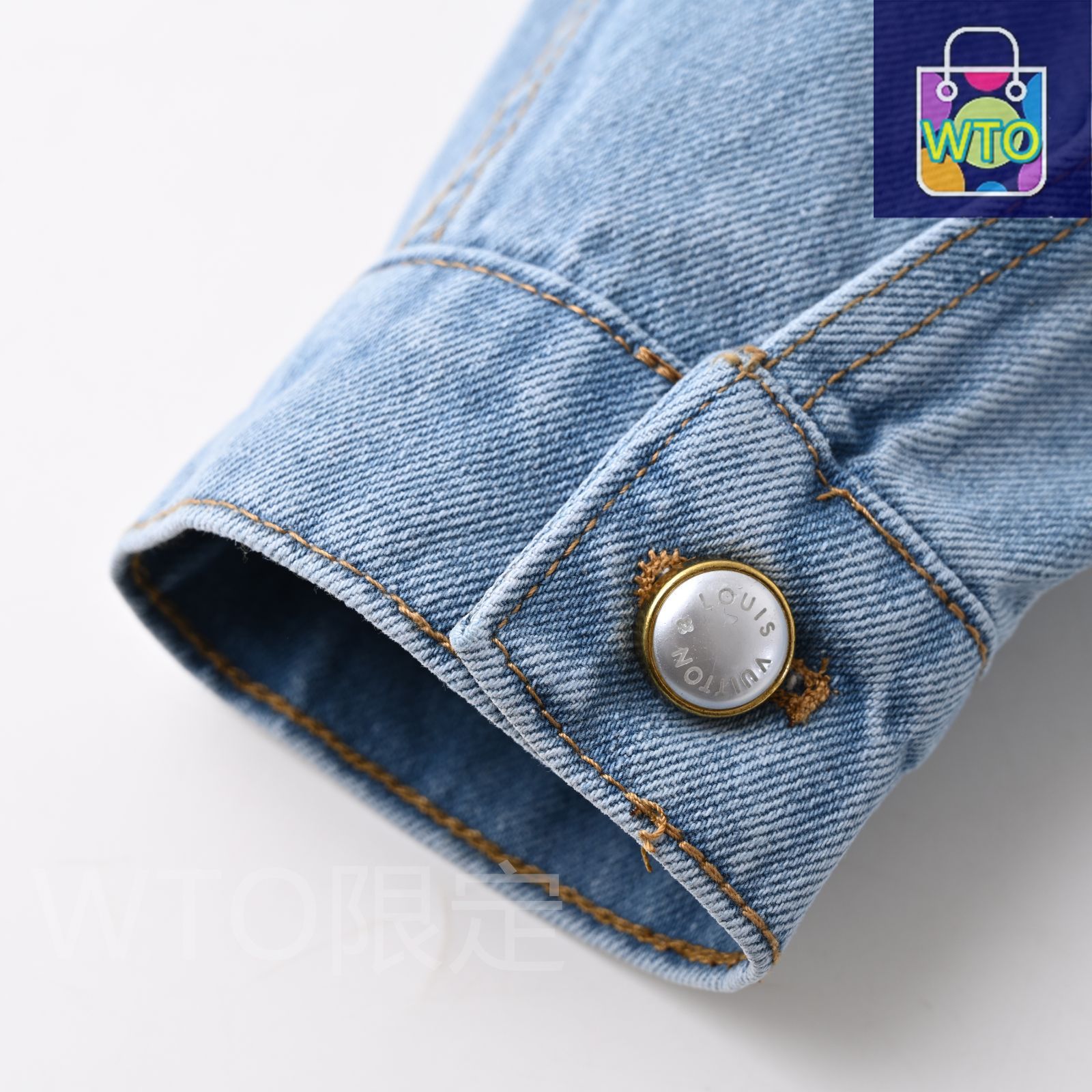 今日特価】Louis Vuitton ルイヴィトン LV 刺繍ポケットデニム