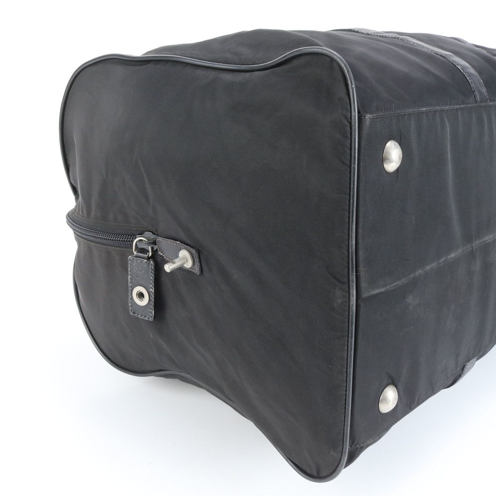 美品 プラダ テスート ナイロン サフィアーノ レザー ボストン バッグ