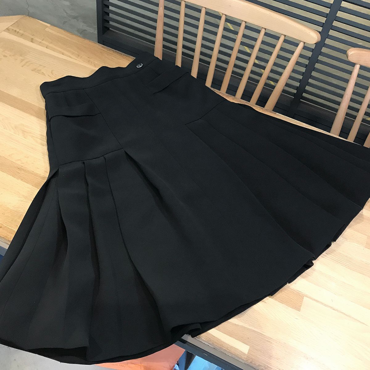 超美品 シャネル ココマーク 膝丈 プリーツスカート レディース