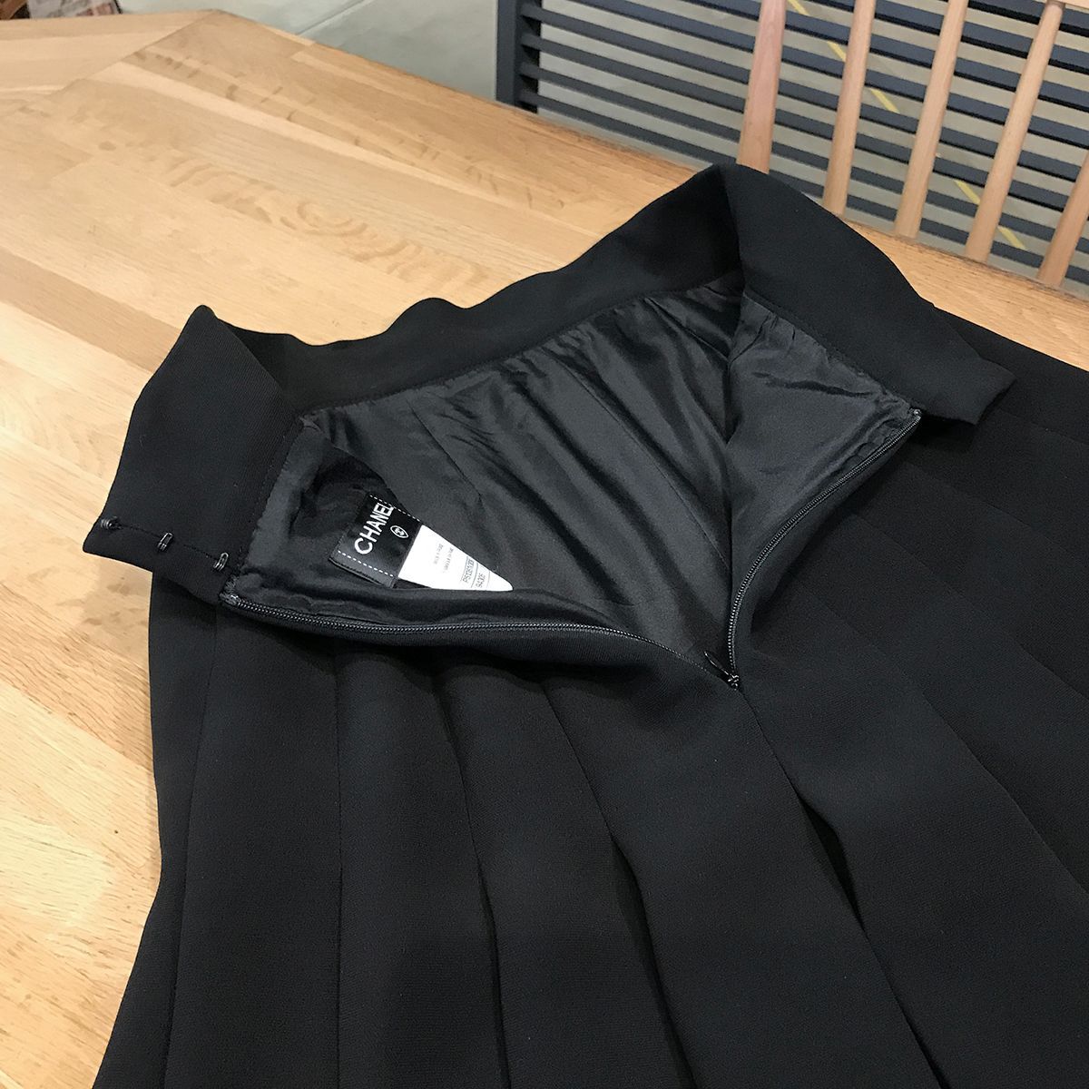 超美品 シャネル ココマーク 膝丈 プリーツスカート レディース