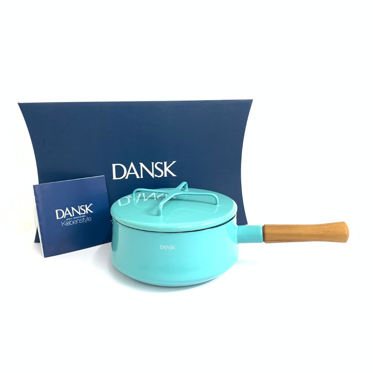 【新品未使用】DANSK コベンスタイル 深片手鍋 18cm ティール　ブルー Dansk ダンスク 片手鍋/コベンスタイル 18㎝/2.2l ティール ブルー
