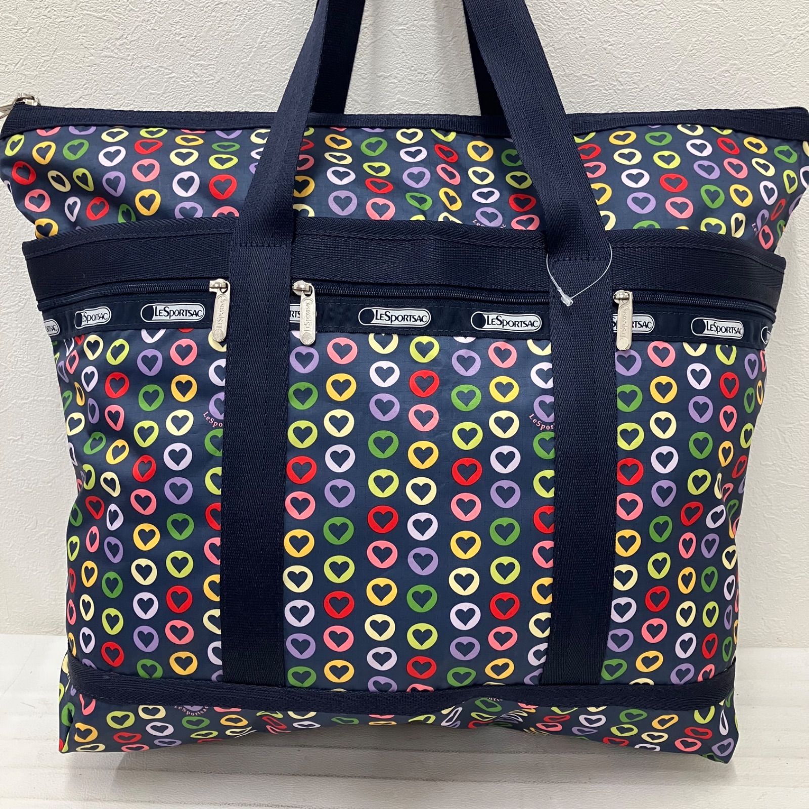 6430 LeSportsac レスポートサック ボストンバッグ 肩掛け ハート 総柄 