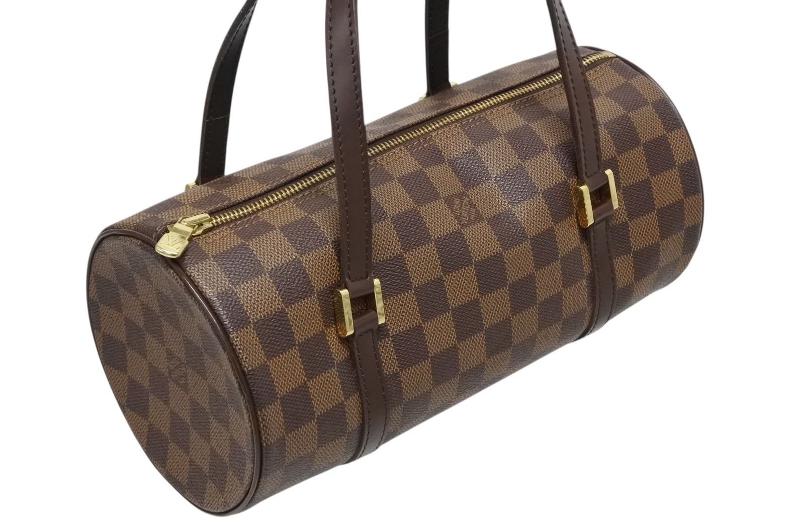 （未使用保管品）ルイ ヴィトン LOUIS VUITTON パピヨン PM 26 ハンドバッグ ダミエ ブラウン ゴールド金具 N51304 ルイ ヴィトン パピヨン PM 26 ハンドバッグ ダミエ ブラウン 茶
