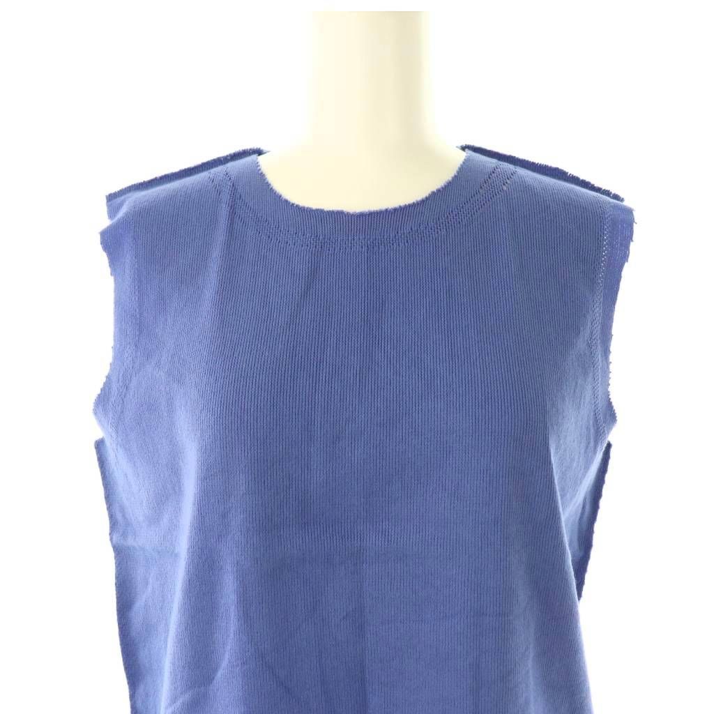 【中古】エイポックエイブルイッセイミヤケ ノースリーブニット カットソー 1 ブルー AT21KK416 エイポックエイブルイッセイミヤケ A-POC ABLE ISSEY MIYAKE