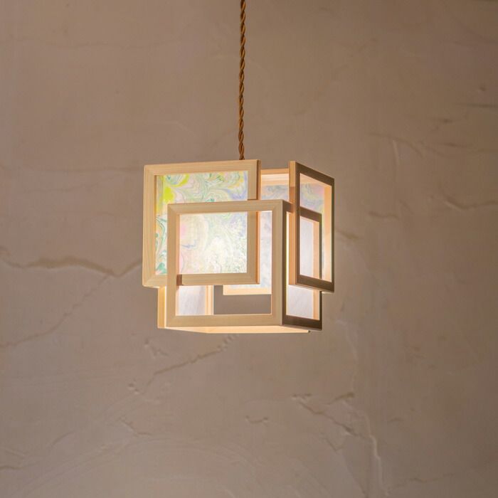 高品質，定番人気 【新品】ペンダントライト MOP02-Fo Marmo Foresta 森 マルモ ペンダントライト 新洋電気 和風照明 和室 おしゃれ ペンダントライト