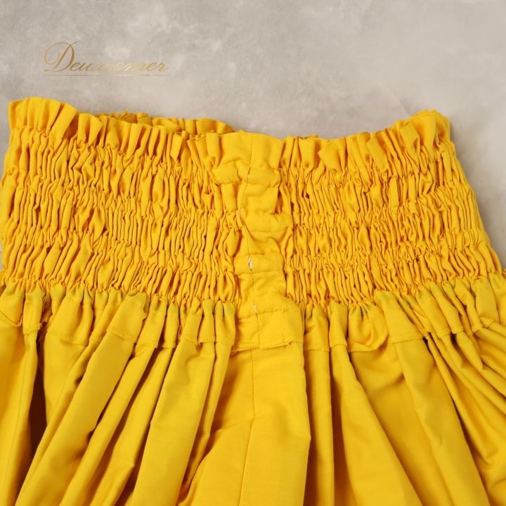 フラダンス 衣装 パウスカート ブルー系 ハイビスカス柄 ハワイアン