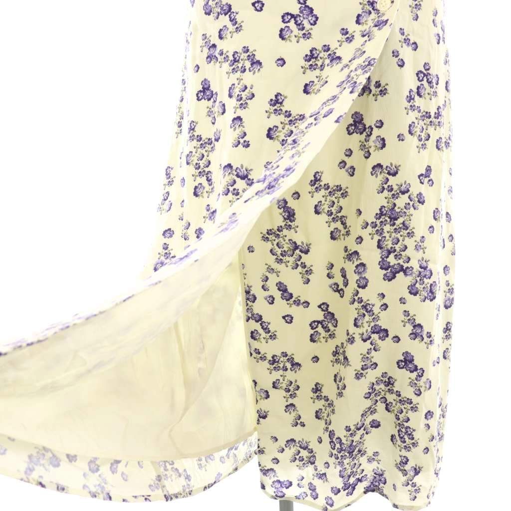 ルージュ Rouge GABIN 花柄 半袖 ラップドレス ワンピース 38 オフ