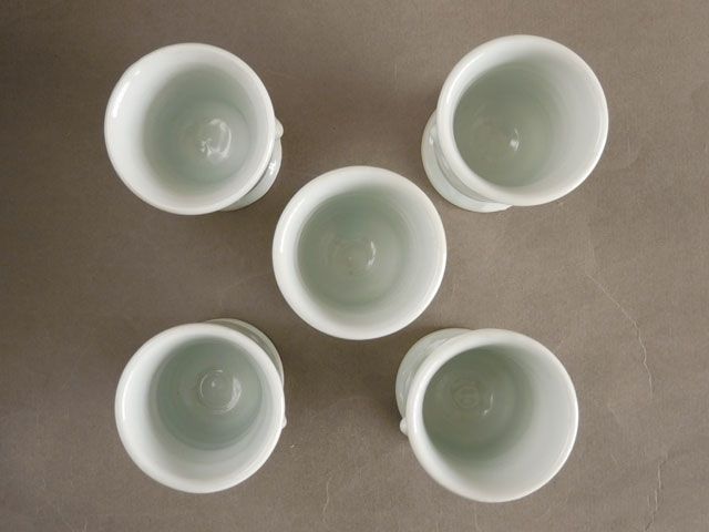 上田 恒次 汲出 湯呑 白磁 5客 上田 恒次 汲出 湯呑 白磁 5客