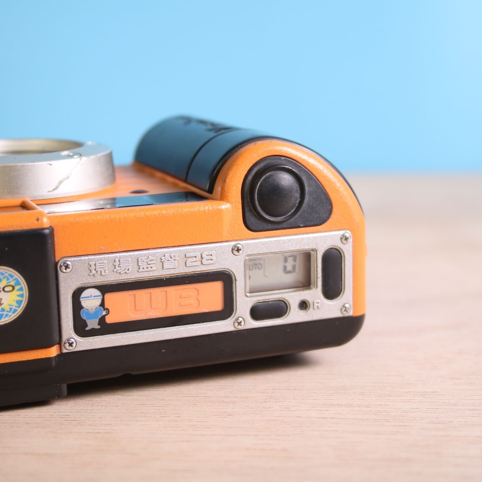 ❁動作OK❁綺麗なカメラです❁コニカ 現場監督 28 WB ECO オレンジ