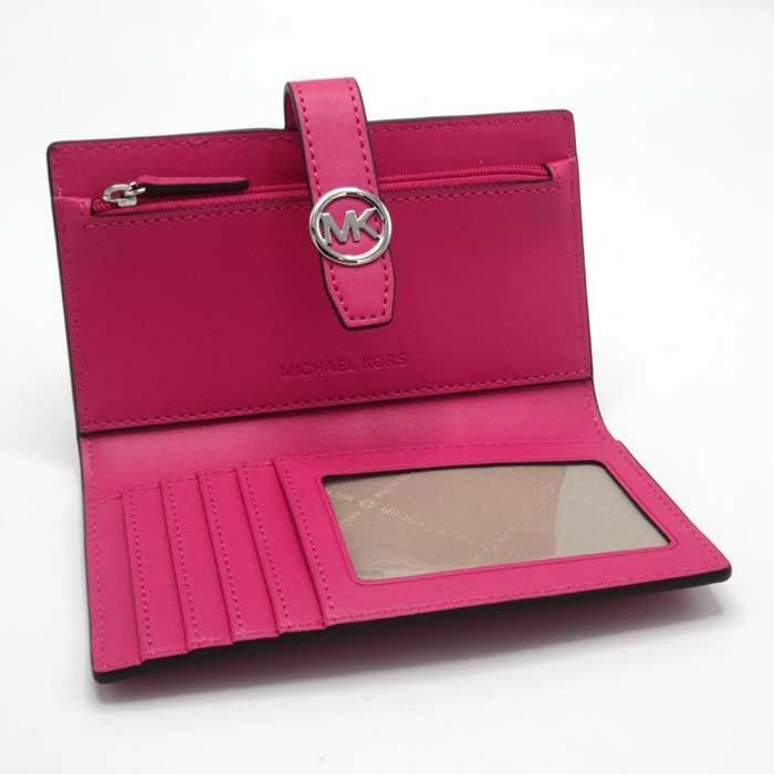 【新品】マイケルコース 35S5SGRF8I 財布 二つ折り財布 (札入れなし) MICHAEL KORS GREENWICH MKシグネチャー ゼブラ ミディアム ウォレット アウトレット レディース MICHAEL KORS - 【新品】マイケルコース 35S5SGRF8I 財布 二つ折り財布