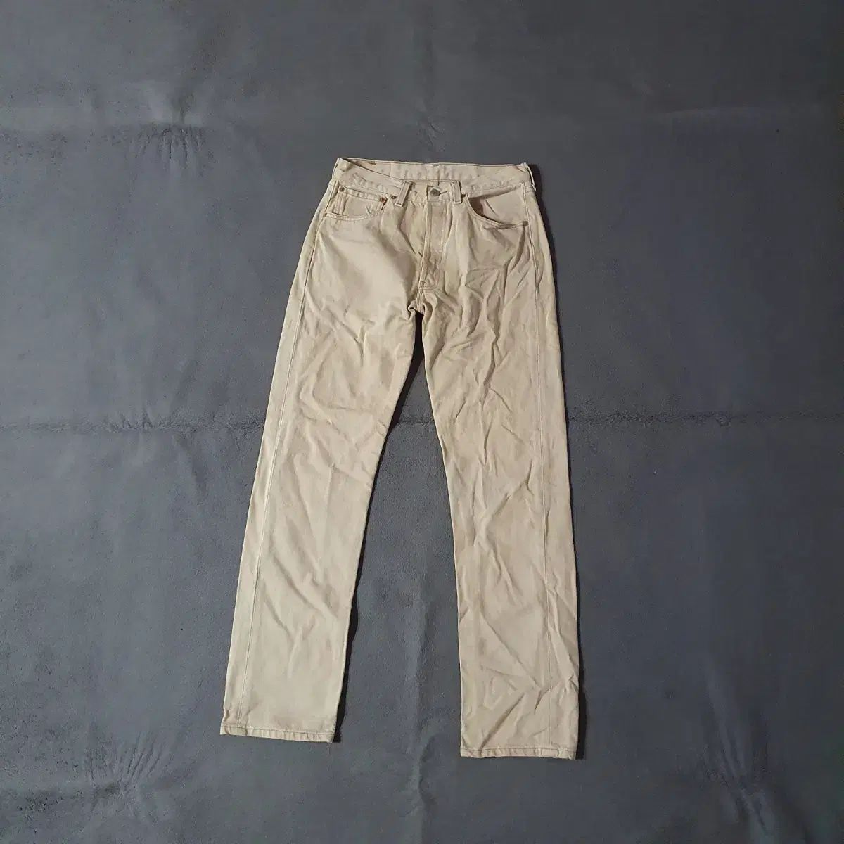 90 s リーバイス 501 レディース ベージュ デニム コットン パンツ 30-31