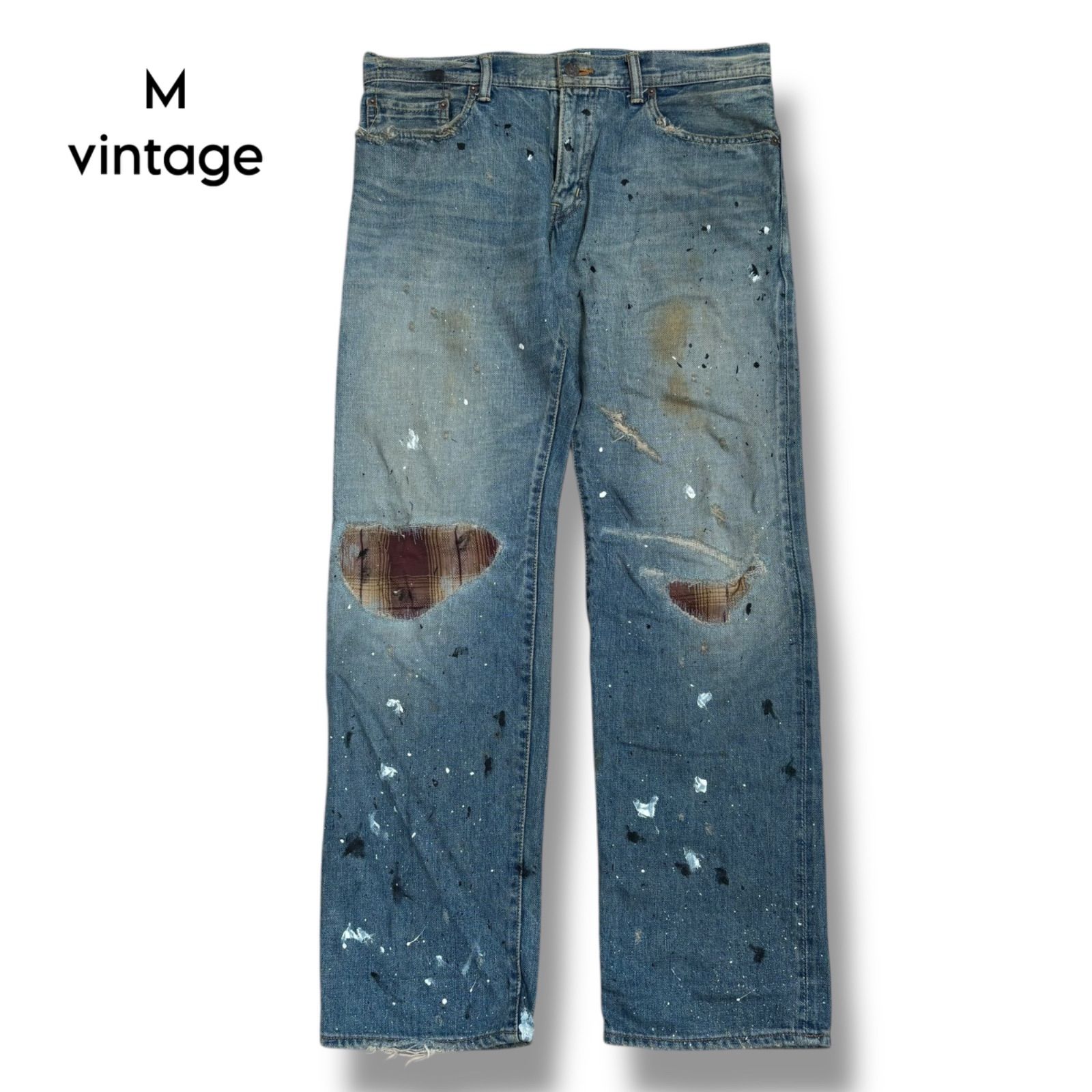 M】vintage style XXX denim pants M size - メルカリ