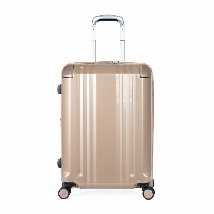 A.L.I ハードキャリーケース デカかるEdge 拡張タイプ 4～6泊 52 L 8 ALI-089-22 W-SG シャンパンゴールド アジア ラゲージ スーツケース ジッパータイプ 拡張ファスナー機能 手荷物預け無料サイズ